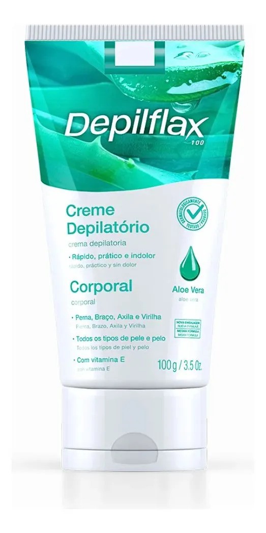 Creme Depilatório Corporal Suave para Pernas, Axilas e Virilhas