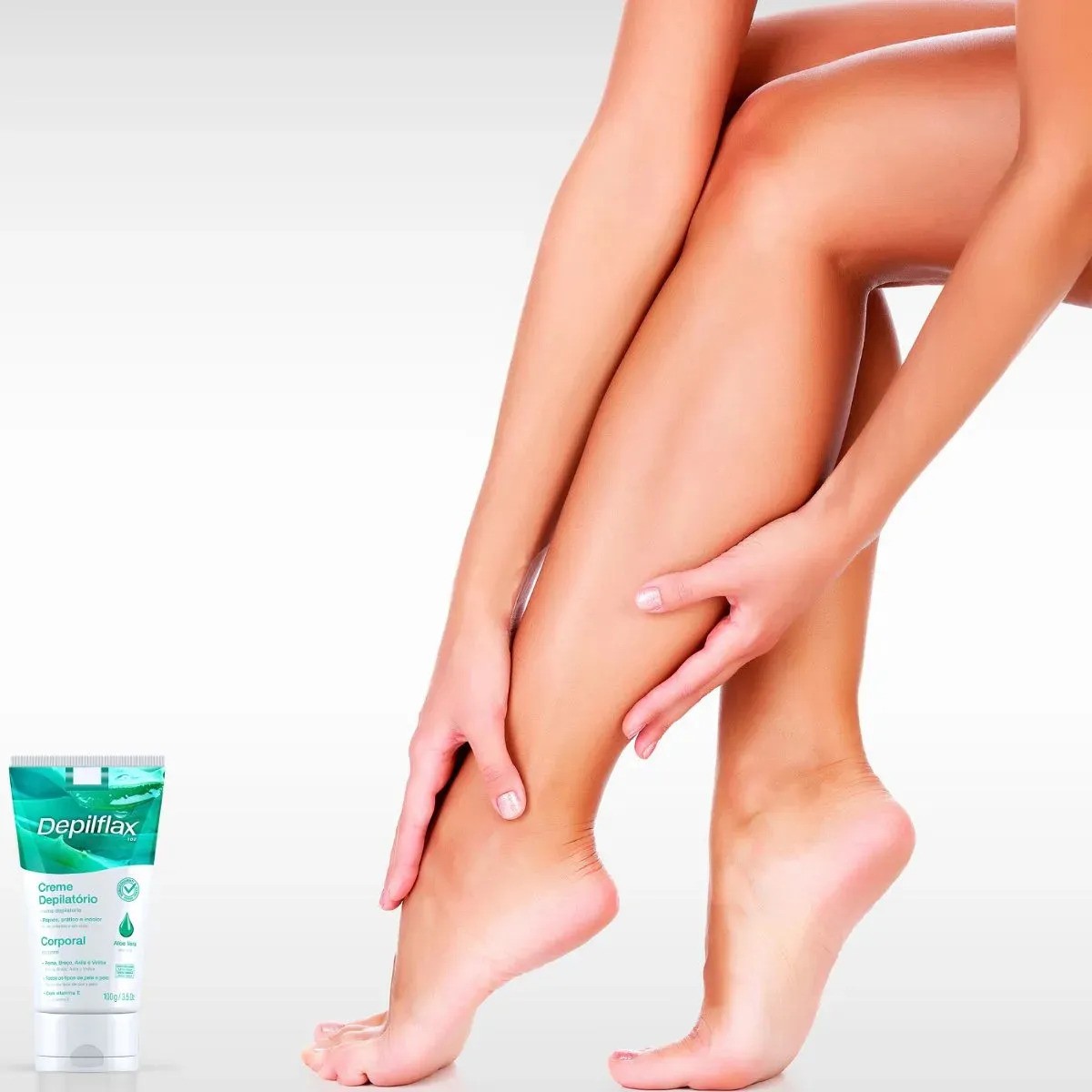 Creme Depilatório Corporal Suave para Pernas, Axilas e Virilhas