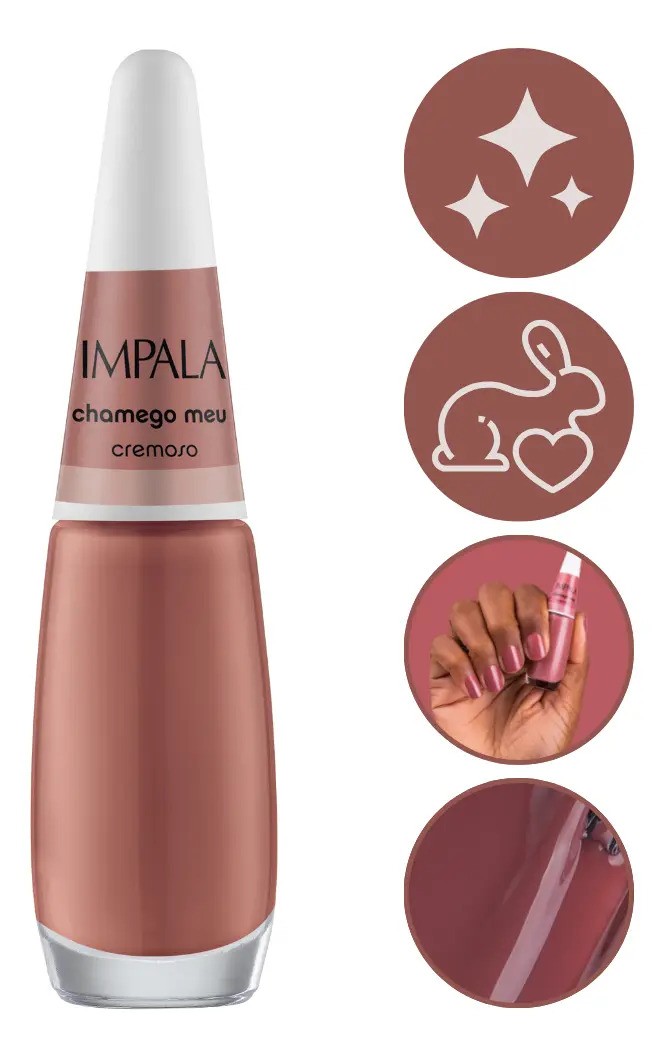 Esmalte Cremoso Impala A Cor Da Sua Moda Chamego Meu 7,5ml