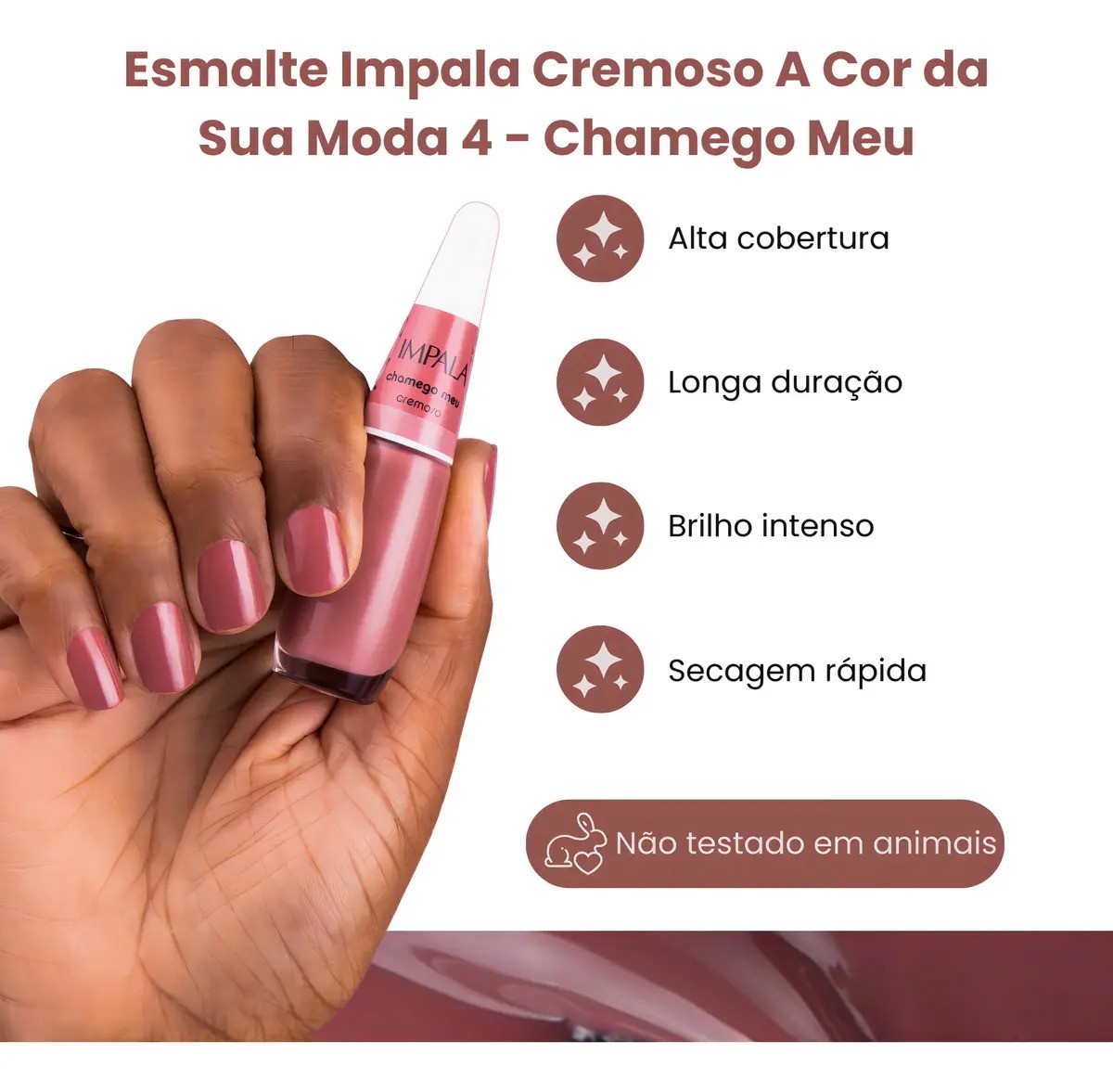 Esmalte Cremoso Impala A Cor Da Sua Moda Chamego Meu 7,5ml