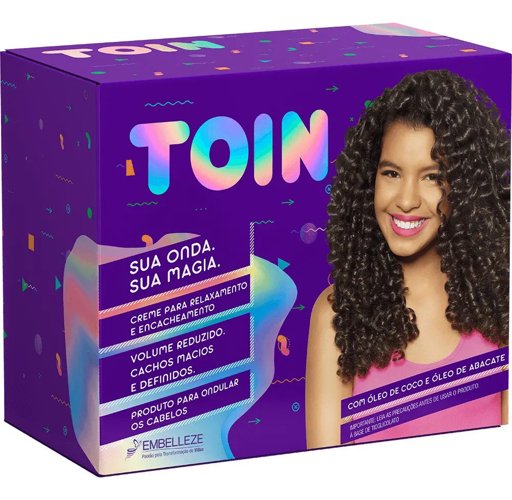 Kit Creme para Relaxamento-encacheamento Toin! Floft Embelleze