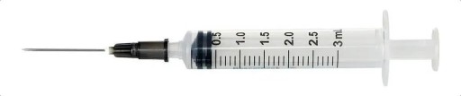 Seringa 3 ml Saldanha Rodrigues com agulha 25x07 Luer Slip 1 Un