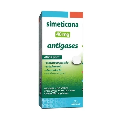Simeticona 40mg 20 Comprimidos Multilab