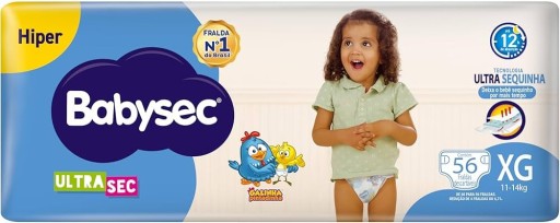 Fralda Babysec Ultrasec XG Galinha Pintadinha 56 Unidades