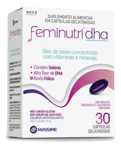 Massime Feminutri DHA - Cápsulas Gelatinosas