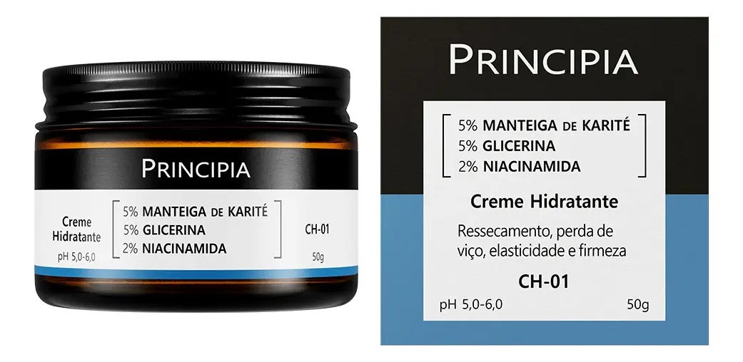 Creme Hidratante Facial Principia Karité Glicerina 50 g Dia/noite