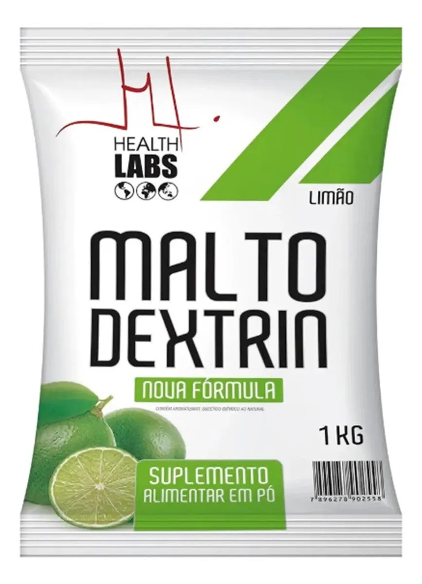 Maltodextrina Health Lab 1kg Energia e Recuperação Sabor Limão