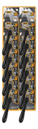 Cartela C/12 Aparelhos Biccomfort 3 Blacknight Móvel-preto