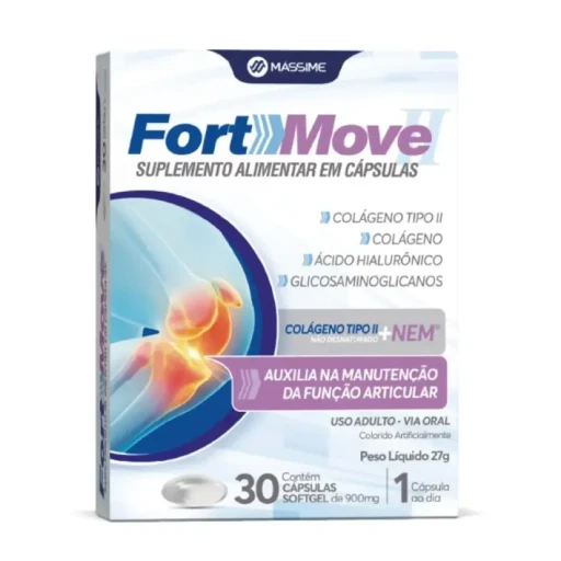Fort-Move Colágeno Tipo II e NEM Massime 30 cápsulas