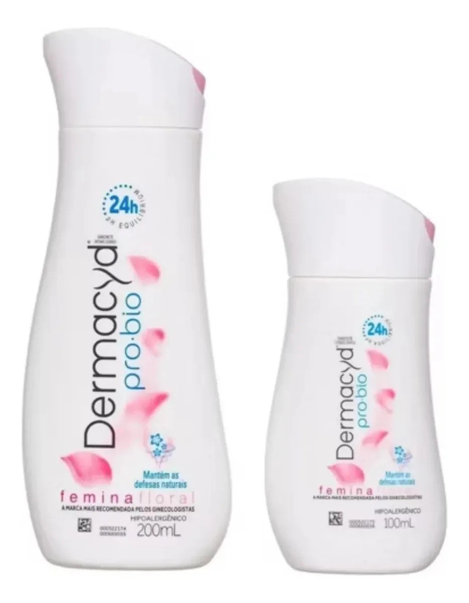 Sabonete Íntimo Dermacyd Pró-Bio Floral 200ml + 100ml pH 24h