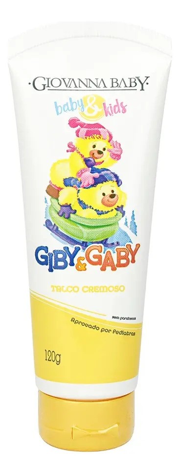 Talco Bebe Giovanna Baby Giby Pele Lisinha e Aveludada 120g