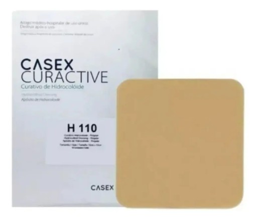 Curativo hidrocoloide Casex Regular 10 x 10 cm - Caixa com 5 Unidades