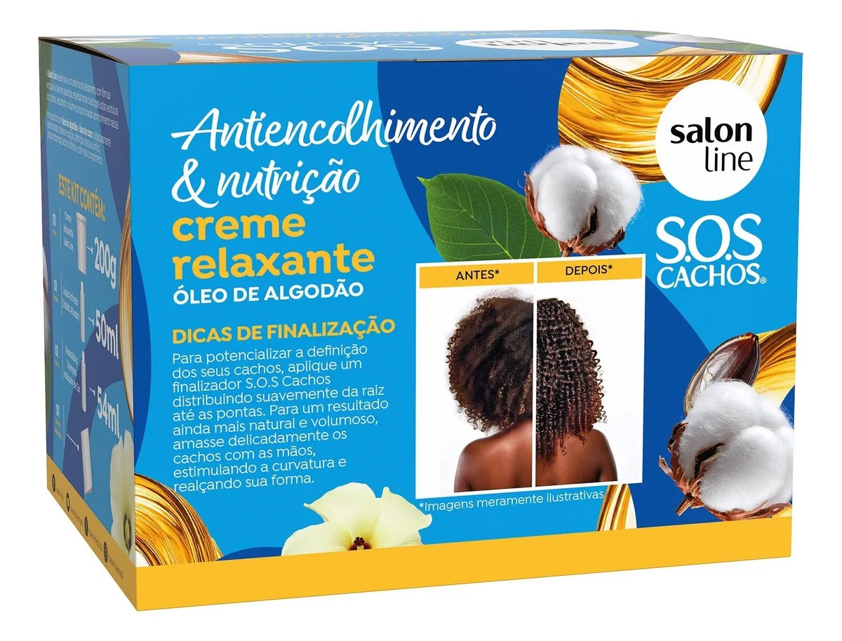 Creme Relaxante Nutrição Óleo de Algodão Salon Line 200g