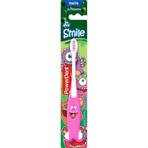 Escova Dental Infantil Powerdent Smiles Macia
