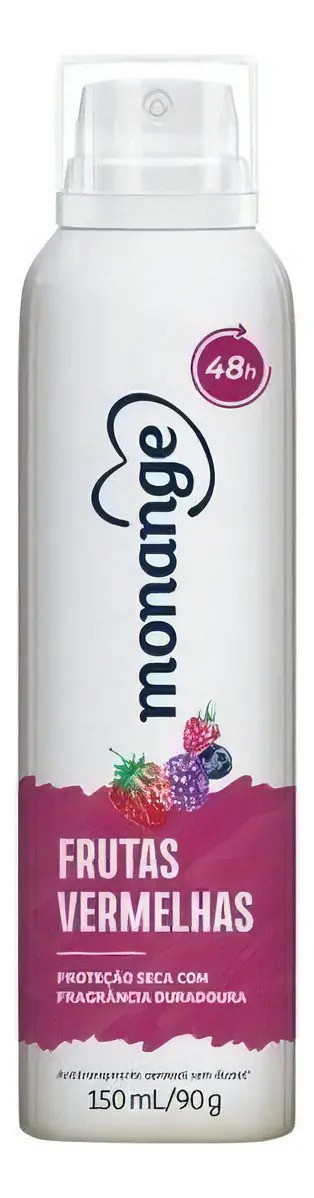 Desodorante Monange Frutas Vermelhas - Aerosol 150 mL