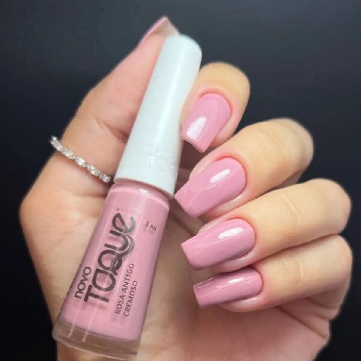 Esmalte Acabamento Cremoso 8 ml Toque - Rosa Antigo
