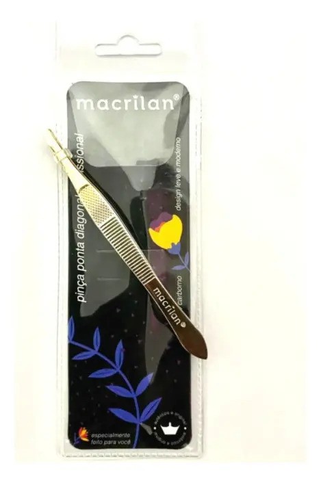 Macrilan Pinça para Sobrancelha Ponta Diagonal Prof. Pi-1