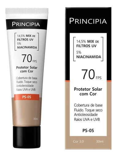 Protetor Solar Facial Principia PS-05 Cor 3.0 FPS70 30ml