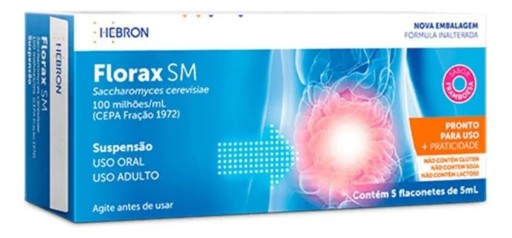 Florax SM Adulto Suspensão Oral Sabor Uva 5 mL 5 Flaconetes