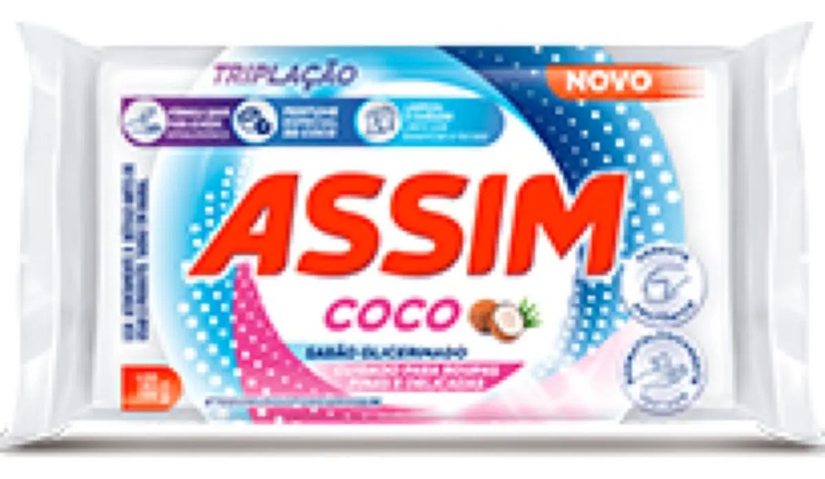 Sabão barra Assim Coco Recarga