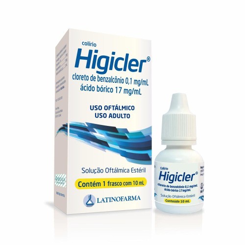 Colírio Higicler 10ml Latinofarma