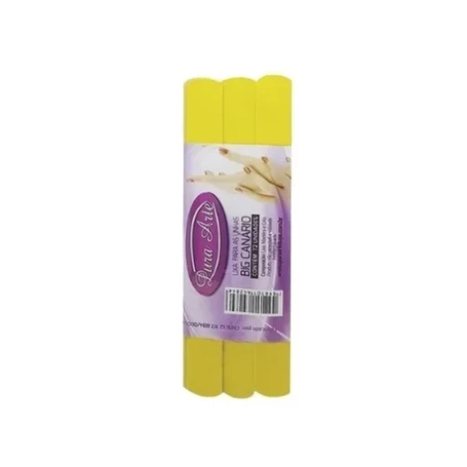 Lixa para Unhas Pura Arte Big Canário 16 cm 72 Unidades