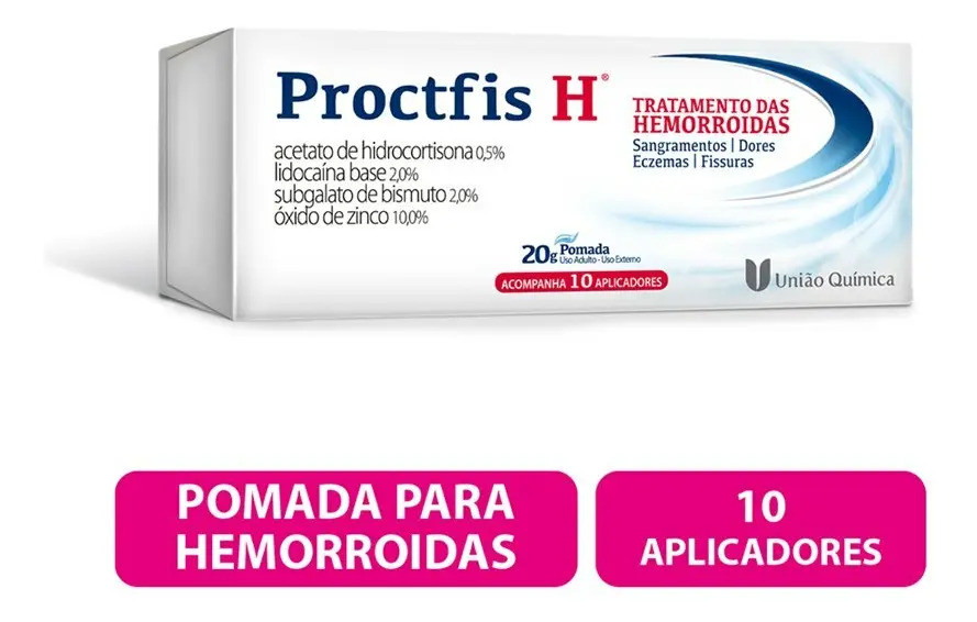 Pomada Proctfis H 20g com Aplicadores - União Química