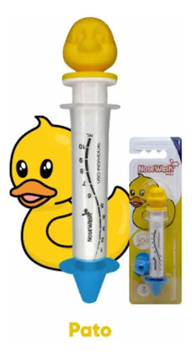 Seringa Lavagem Nasal Infantil Nosewash Pato 10 mL Com 2 Bicos