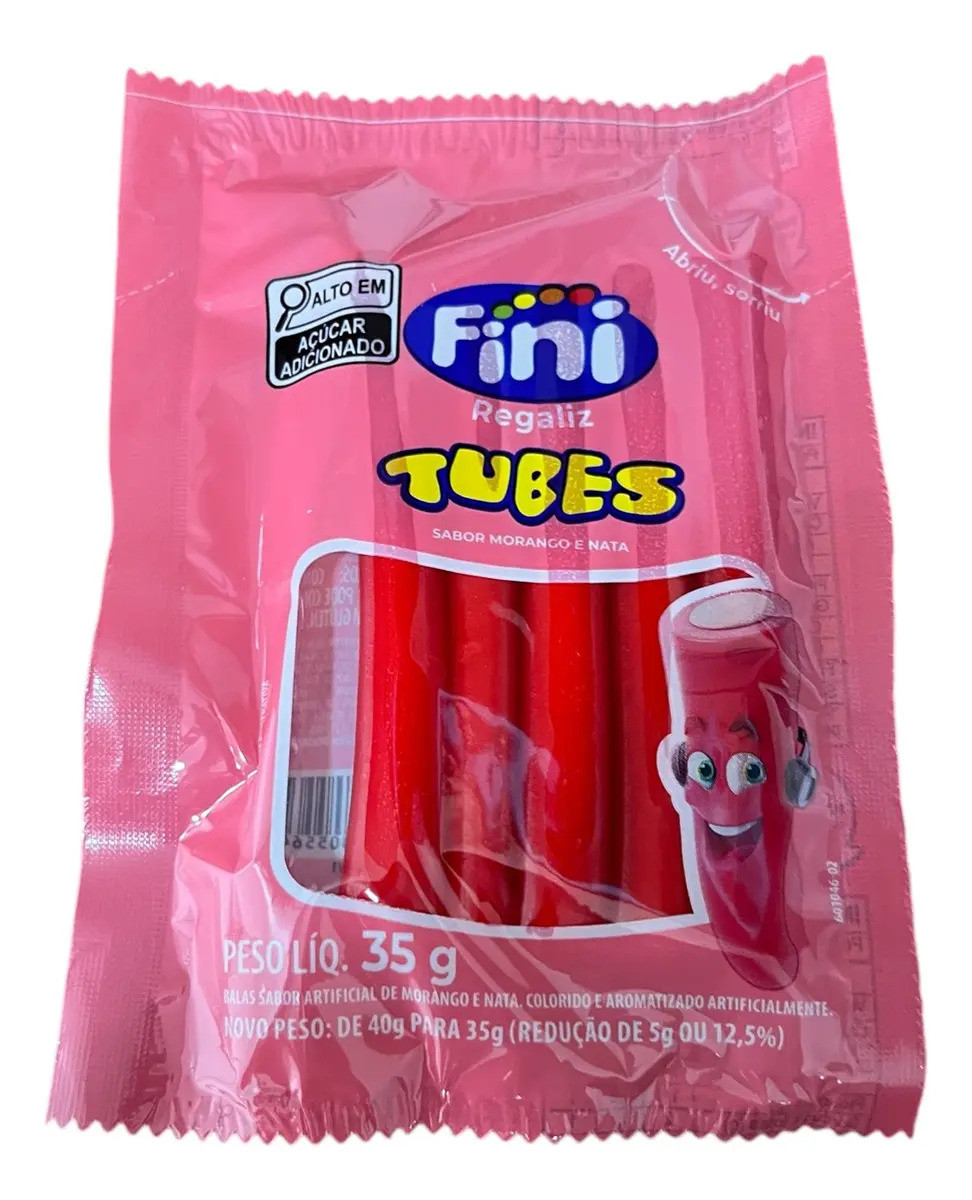 Fini Tubes Gelatina Morango 35g