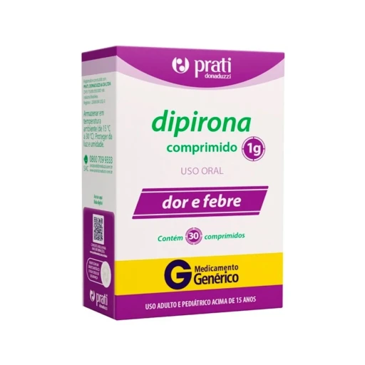 Dipirona Sódica 1000mg 30 Comprimidos Prati-Donaduzzi