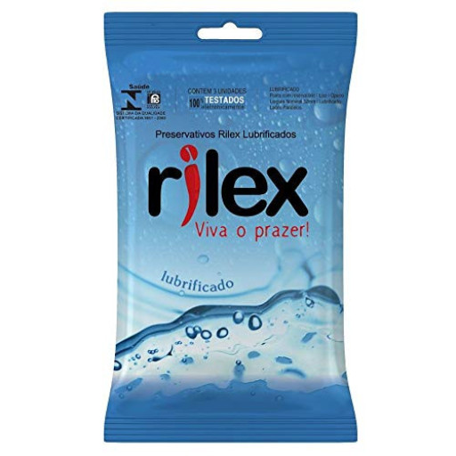 Preservativo Rilex Lubrificado 3 Unidades