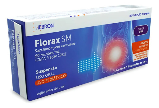 Florax Sm Pediatrico 50mi Uva Susp. Oral 5 Flaconetes 5ml