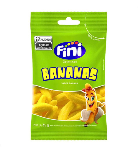 Fini Bala Gelatina Bananas 35g