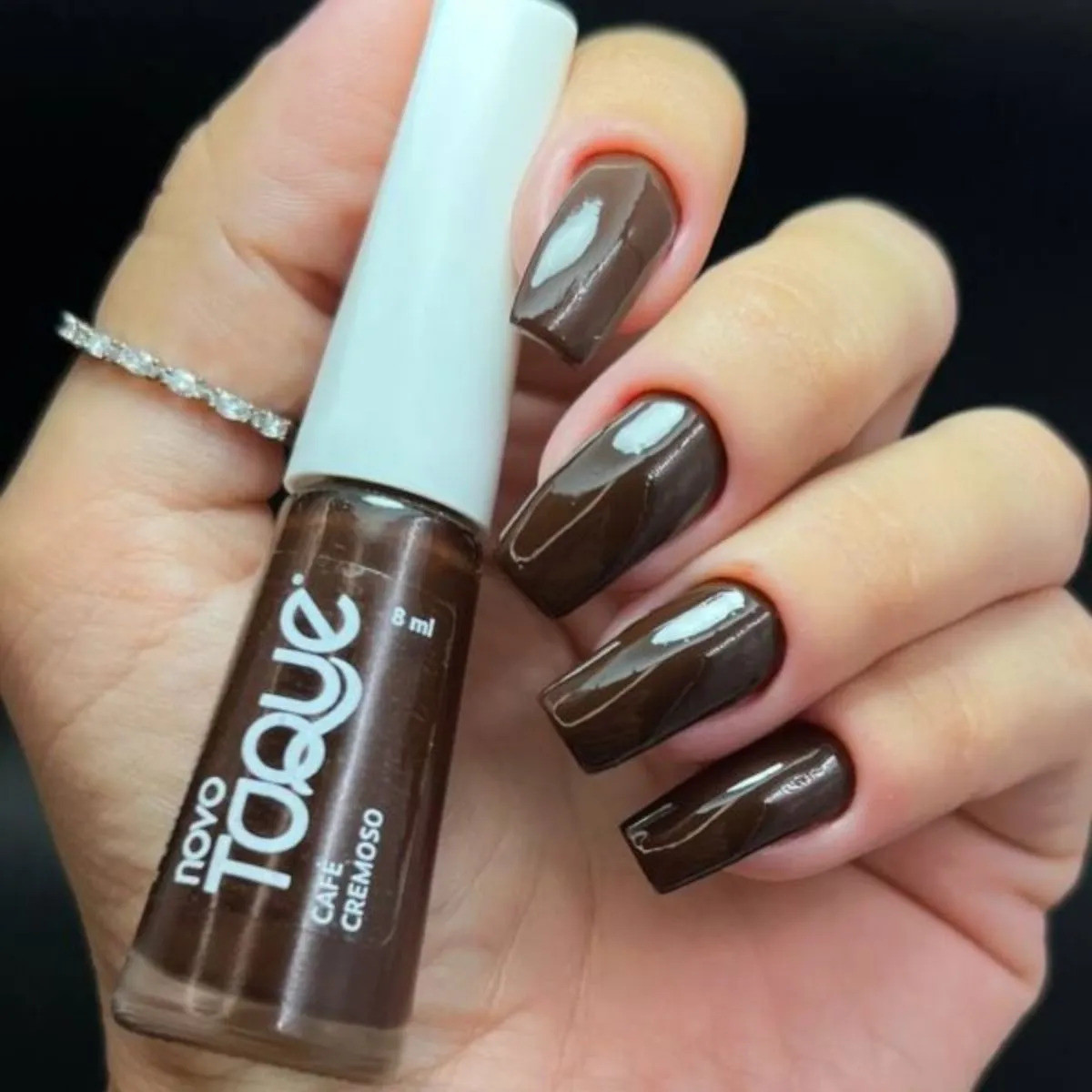 Esmalte Acabamento Cremoso 8 Ml Toque - Opções Café