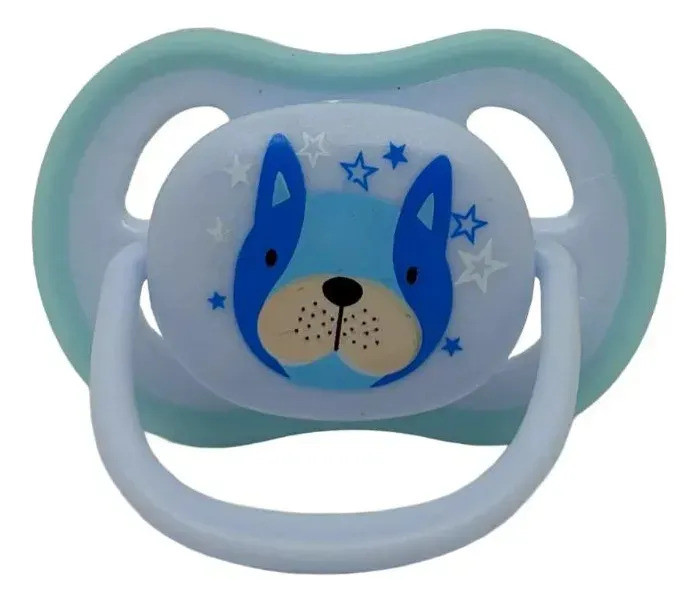 Chupeta Prime Estampada Tam 2 Conforto Bico Ortofôntico Mimo Azul 6-18