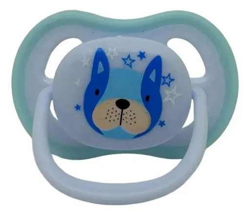 Chupeta Prime Estampada Tam 2 Conforto Bico Ortofôntico Mimo Azul 6-18