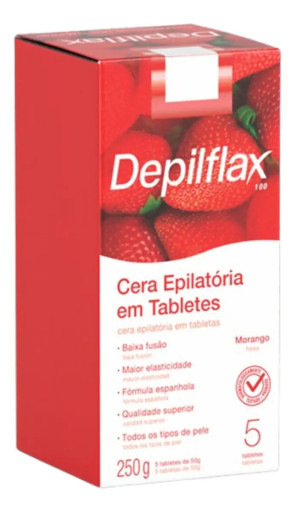 Cera Quente Depilatória Depilflax Tabletes 250g
