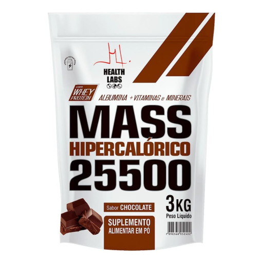 Suplemento Mass 25.550 Chocolate Health Labs 3kg