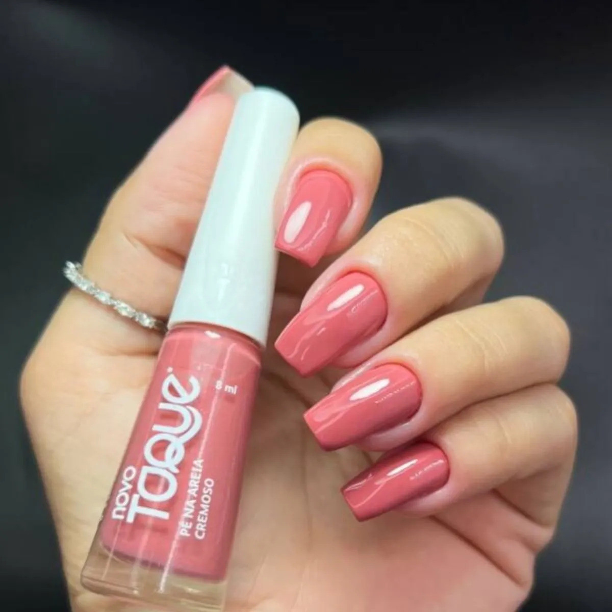 Esmalte Acabamento Cremoso 8 ml Toque - Opções Pe Na Areia
