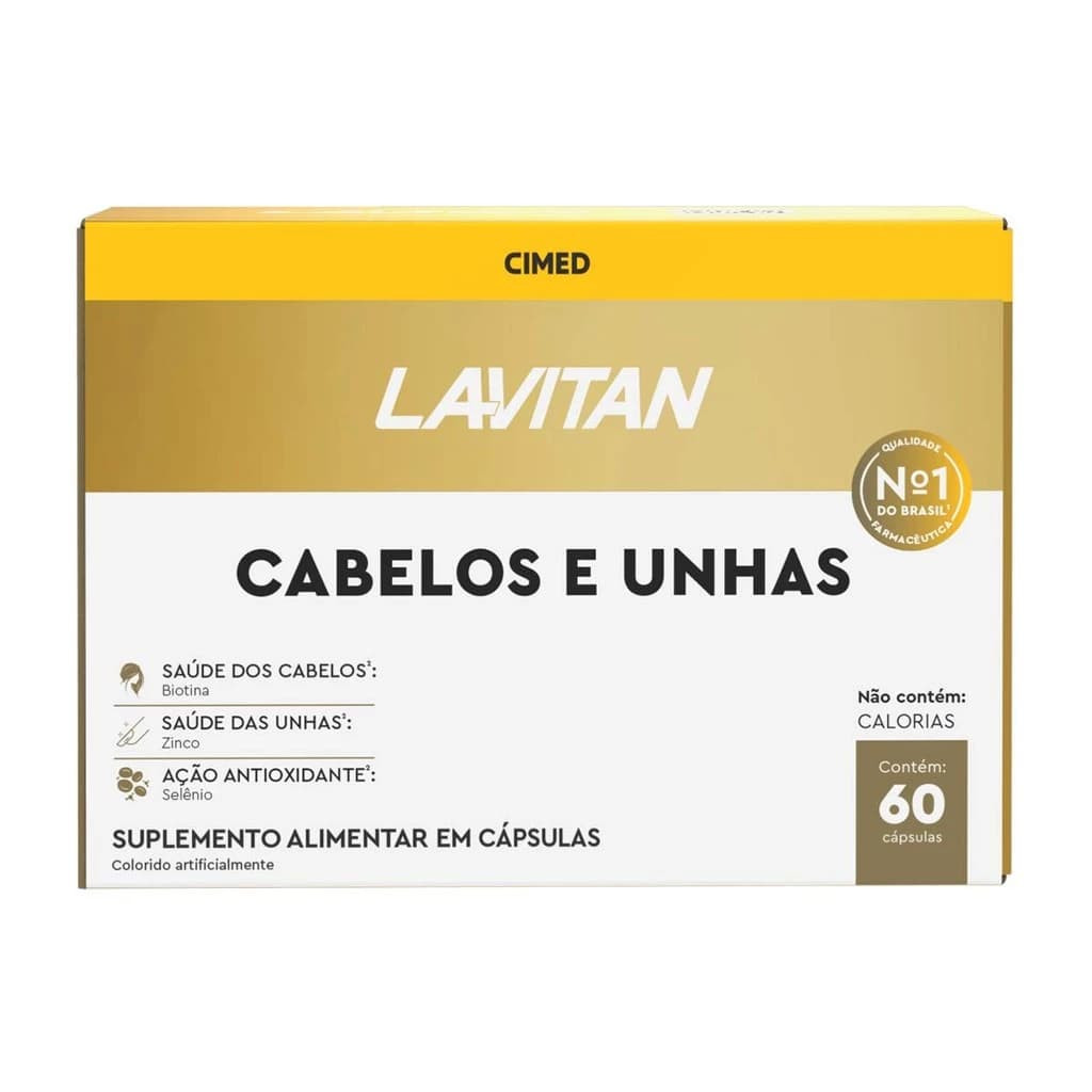 Lavitan Mais Hair Cabelos e Unhas 60 Cápsulas