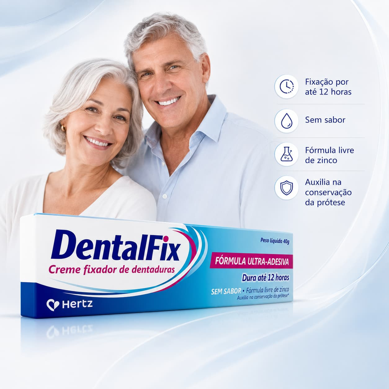 Creme Fixador para Dentadura Dentalfix Sem Sabor 40g