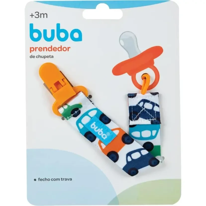 Prendedor de Chupeta Passear Carrinho Masculino para Bebês