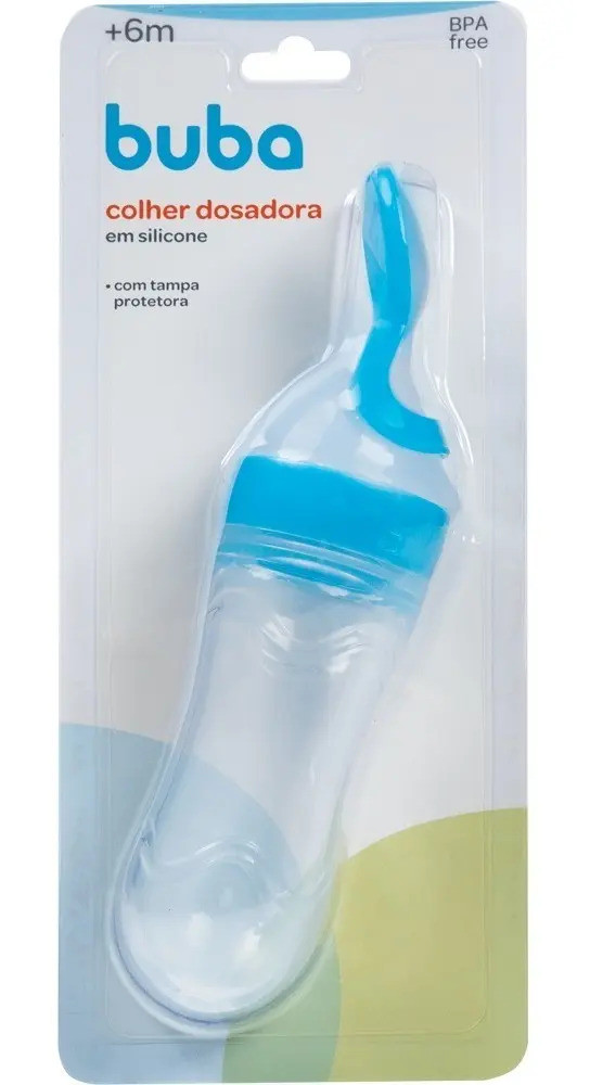 Colher Dosadora Buba - Oferecer Papinha E Leite Materno Cor Azul