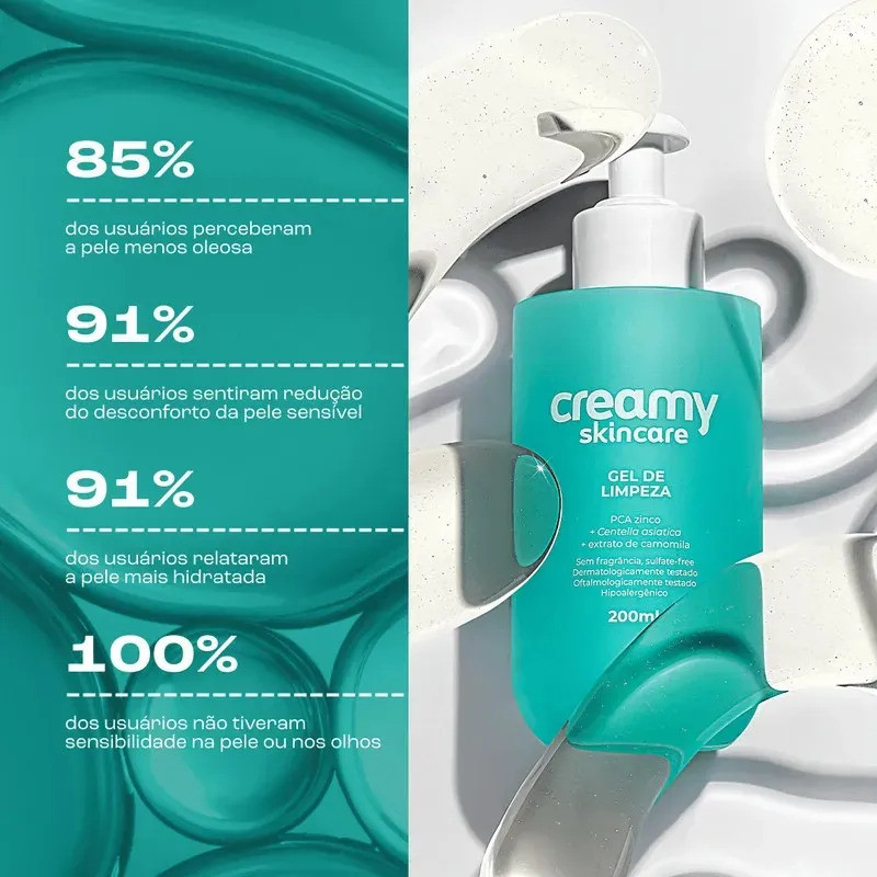 Gel De Limpeza Creamy Sem Fragrância 200ml