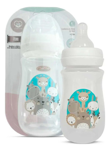 Mamadeira Active Bebê Amamentação 240ml Menino Menina Cor Azul