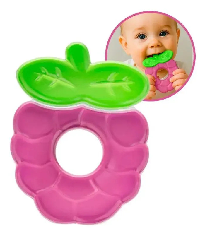 Mordedor de Água Uva Silicone Massageador Gengiva