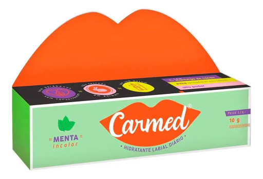 Hidratante Labial Carmed Menta 10g Gel
