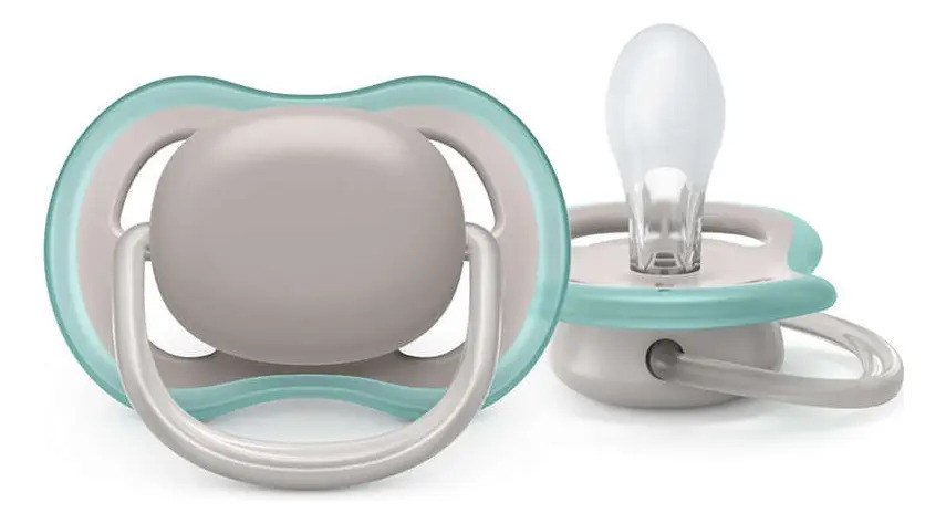 Chupeta Ultra Air 18 Meses Scf081/08 Cinza e verde Philips Avent