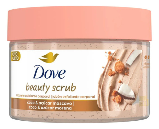 Dove Beauty Scrub Esfoliante Corporal Coco & Açúcar Mascavo 280g