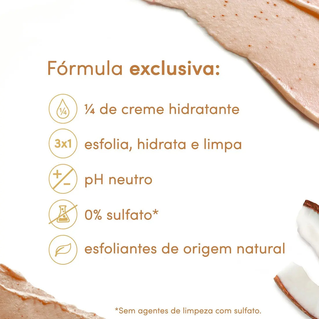 Dove Beauty Scrub Esfoliante Corporal Coco & Açúcar Mascavo 280g